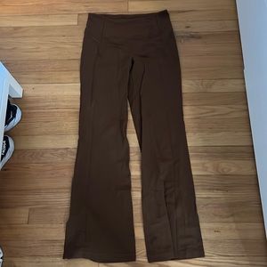 Brown Lululemon yoga pants